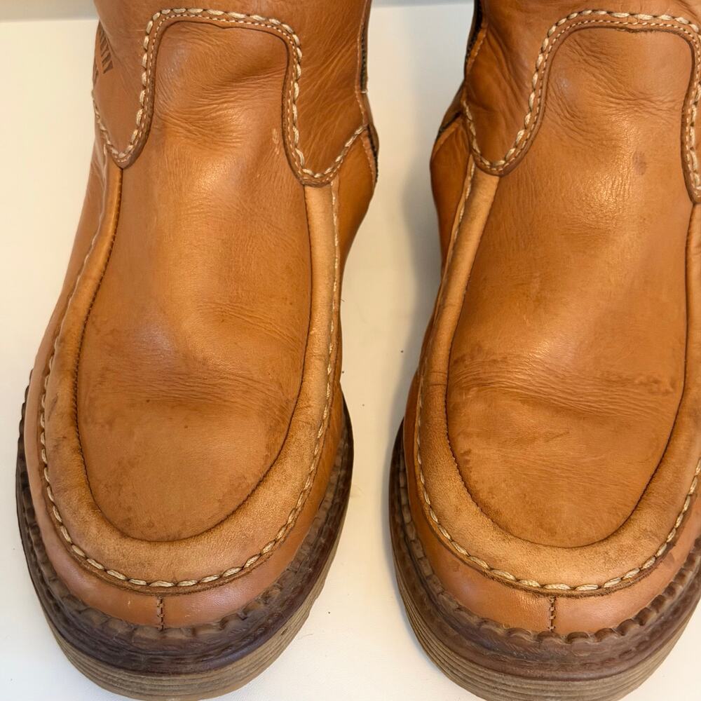 Salamander Mid Calf Boots Mens 12 Brown Leather Wool Lined Winter Outdoor Warm - Picture 11 of 14
